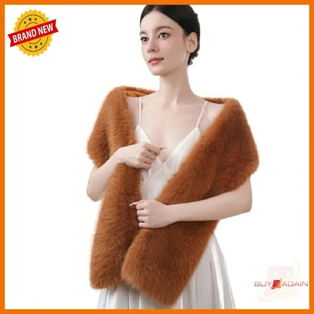 Faux Fur Scarf Wrap Shawl 63